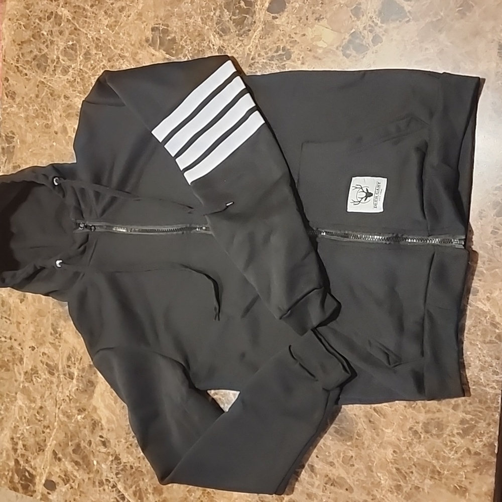 Deer Gary Mens Full Zip Hoodie